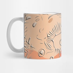 Geometric modern Boho abstract mid century stripes minimalist 152 Pattern Mug